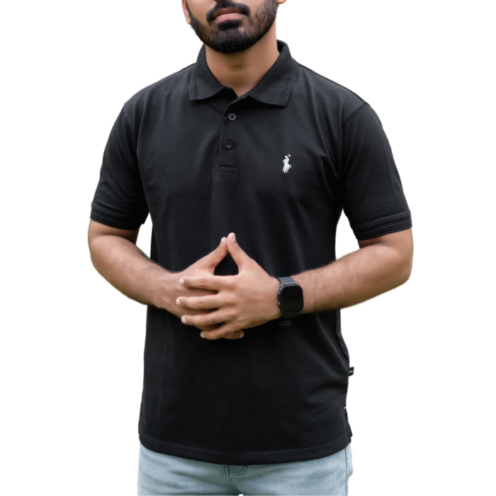 Men's Black Polo Shirt