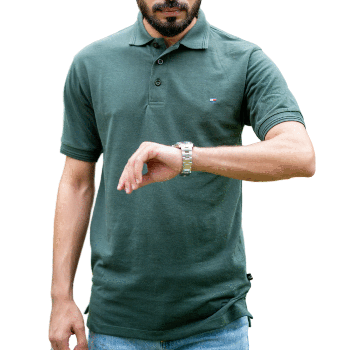 Tommy Hilfiger Forest Green Polo Shirt – Classic & Stylish