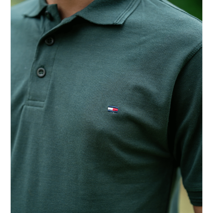 Tommy Hilfiger Forest Green Polo Shirt – Classic & Stylish