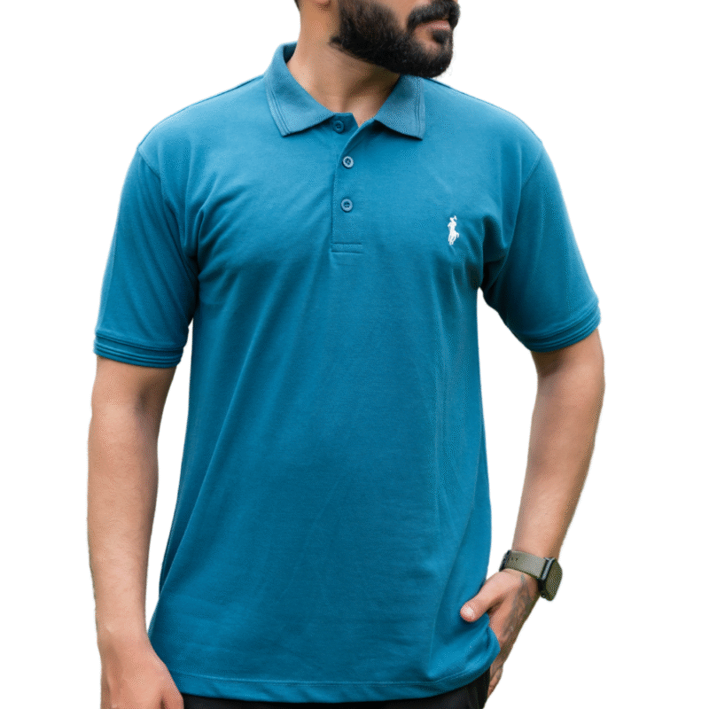 Stylish Teal Polo Shirt