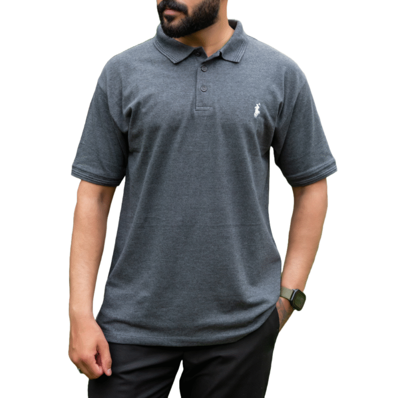 Men's Classic Grey Polo Shirt