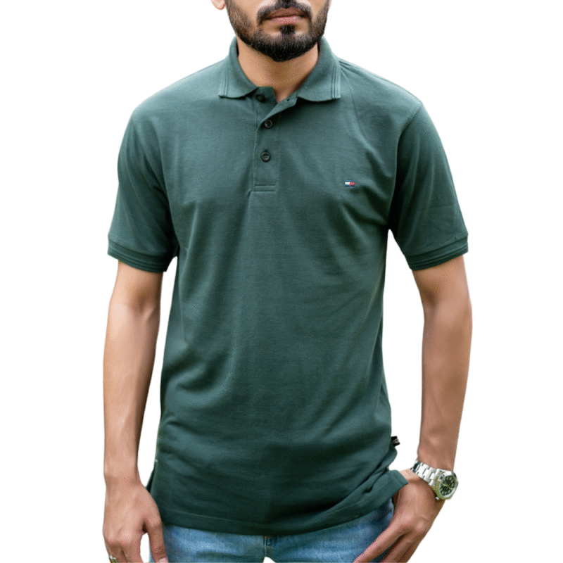 Tommy Hilfiger Forest Green Polo Shirt – Classic & Stylish